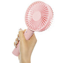 1X(Mini Portable Handheld Fan With Makeup Mirror, 2000mah Rechargeable Batt