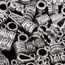 120PCS Mixed Tibetan Connectors Spacer Bail Beads Charms DIY Jewelry Findings