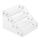 4 Layers Clear Bathroom Makeup Nail Polish Lash Mascara Rack Stand Holder Shelf