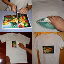 10pcs iron-on heat transfer sheets light fabrics t-shirt printed blank A4 pa â„–[