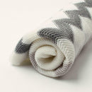 Baby Knitted Blanket Toddler Rhomboids Wave For Knitting Children's Blanket Boys