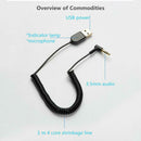 Handsfree USB Bluetooth 5.0 Dongle Cable Car 3.5mm Jack Bluetooth Receiver