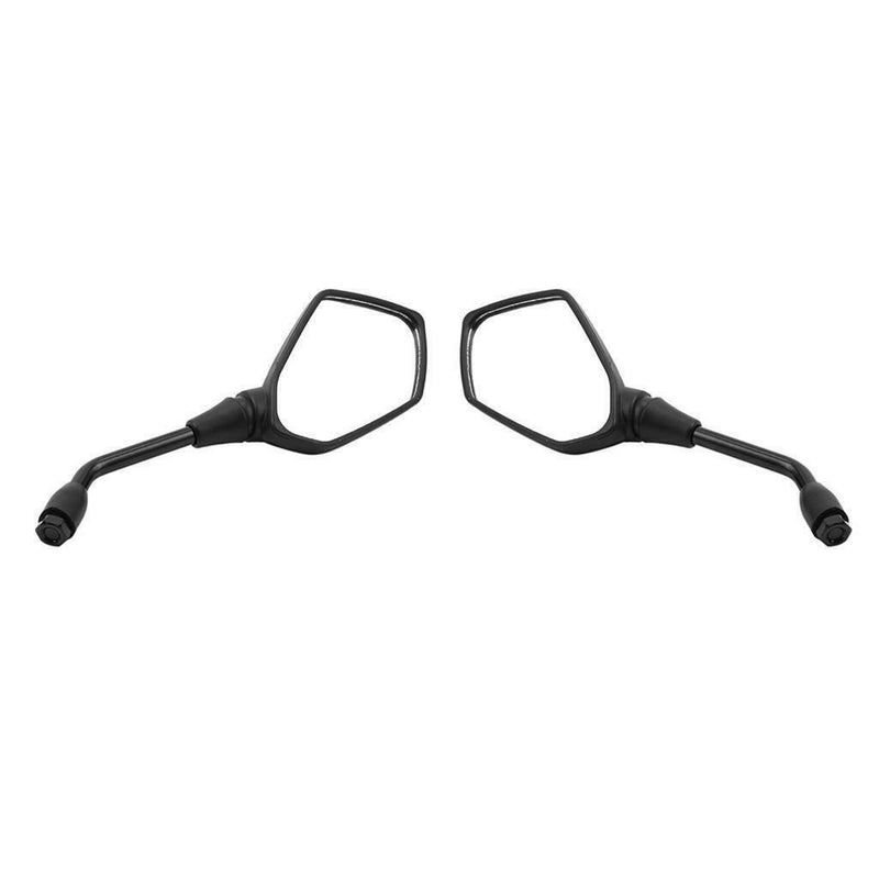 2pcs Universial 10mm Motorcycle Back View Mirror Scooter E-Bike Rearview Mirrors