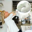 Neck Pillow for Airplane Travel Bamboo Fiber Memory Foam U-Shaped Pillow Pr O0L8