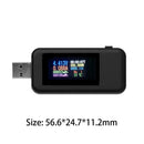 10 in 1 Digital DC USB Tester Current Voltage Charger Voltmeter (Black) A
