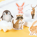 46pcs Animal World DIY Diary Album Stickers Paper Labels Gifts Packaging  OZ
