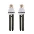 2x 220V Ultraviolet Blacklight Fluorescent Lightbulb Straight Type - 15W