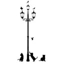DIY Mural Removable wall stickers vinyl 3 small cats stickers under the str