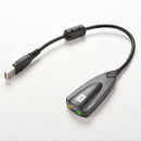 USB To 3.5mm Mic/Headphone Stereo Headset Audio Adapter External 7.1 Sound Card