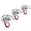 20Pc Stainless Steel LED Light Wire Lamppost 1/100 for Diorama Architecture