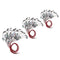 20Pc Stainless Steel LED Light Wire Lamppost 1/100 for Diorama Architecture