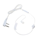 2 Way Walkie Talkie Headset PTT Mic Acoustic Tube Earpiece + Silicone Earbud