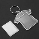 Lot of 5 Pcs Keychain Ring DIY Clothes Shaped Blank Photo Frame 5.2x5.6cm Y8Y2