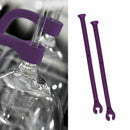 2Pcs Creative Newest Design Home Wine Bottle Cup Holders Rack Silicone Wine E8L3