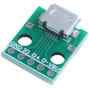 1pcs Micro-USB to Dip the femal B-type Micro-5p PTP Adapter Board 1.56*1.33