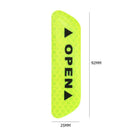 4pcs Car OPEN Reflective Tapes Warning Mark Open Car Door Stickers (Green)