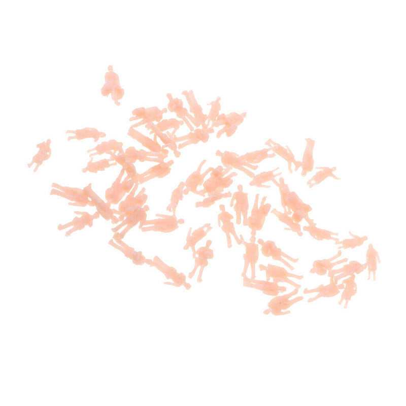 56pcs 1:150 HO Scale 10mm Policeman Unpainted Figures Railway Street Models