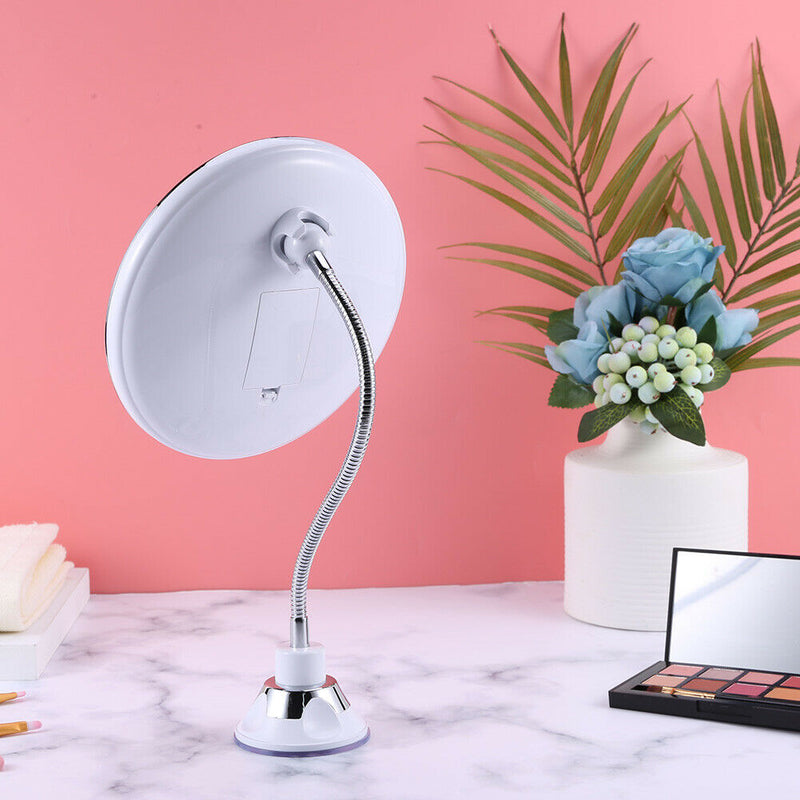 5X 10X Magnifying LED Fogless Suction Cup LED Makeup Mirror Cosmetic Tools