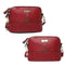 Women Sling Oil Wax Shell Bag Deer Shoulder Crossbody Bags (Texture Red)