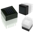 Square Waterproof LED Solar Light Fence Post Pool Garden Lamp Warm White