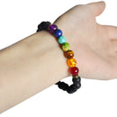 7Chakra Healing Beaded Bracelet Natural Lava Stone Diffuser Bracelet Jewelry HOT