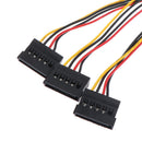 4pin IDE to 3 Serial ATA SATA Power Splitter Extension Cable Connectors Comp.kz