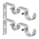 3Pcs/Set Curtain Rod Brackets Heavy Duty Double Rod Holders Durable Metal C F4U8