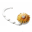Round Metal Folding Rhinestone Flower Handbag Bag Purse Table Hook Hanger H