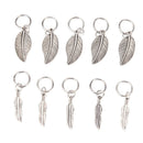 35x New Star Rose Feather Leaf Shell Hair Pierced Dreadlock Hair Clip Access Nw
