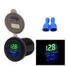 12V USB Car Mobile Phone Charger Car LED Display Voltmeter Two In One A