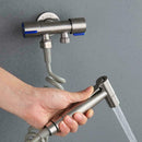 Bathroom Stainless Steel TOILET Bidet Faucet Jet Set Sprayer shower Su Y3I5 G8O4