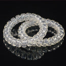 3Ã— Women Clear Elastic Rubber Hairband Phone Wire Hair Tie Rope Band Ponytail