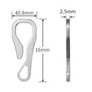Stainless Steel Hanging Buckle Clip w/Keychain Pocket Key Organizer Holder Clamp
