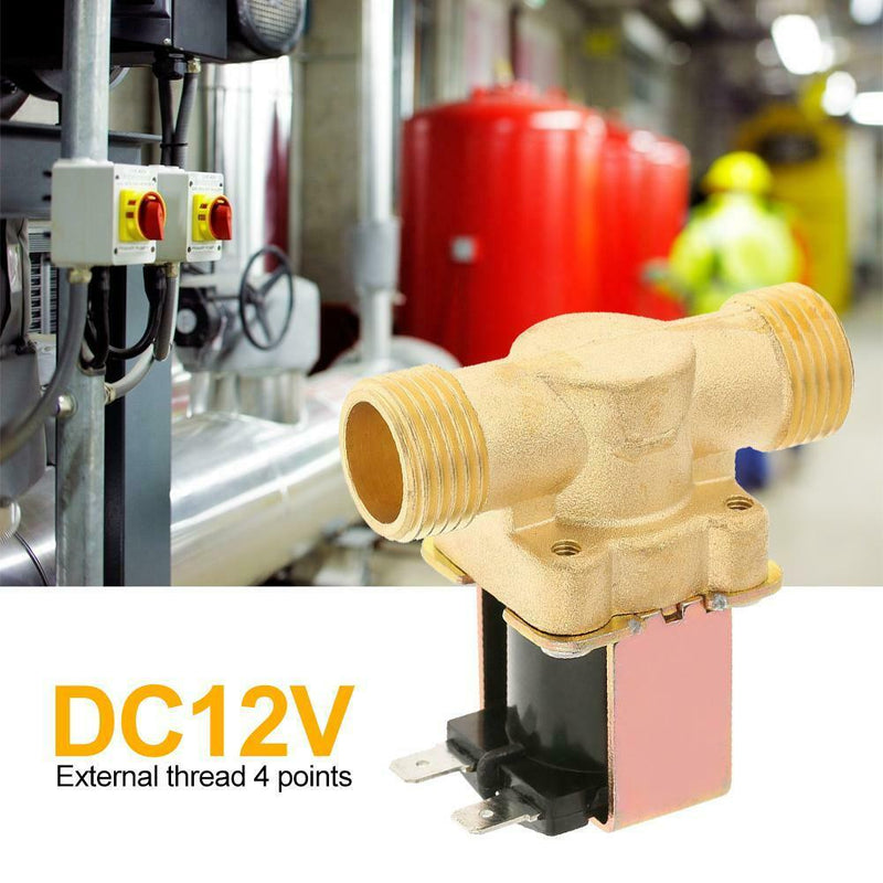 DC 12V Normally Closed Brass Electric Solenoid Valve for Water Control