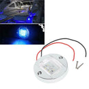 Round Marine Boat LED Stern Lights Cabin Deck Courtesy Light Waterproof Blue