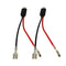 2x H1 LED Headlight Wiring Harness Male Plug Single Diode Converter Cables