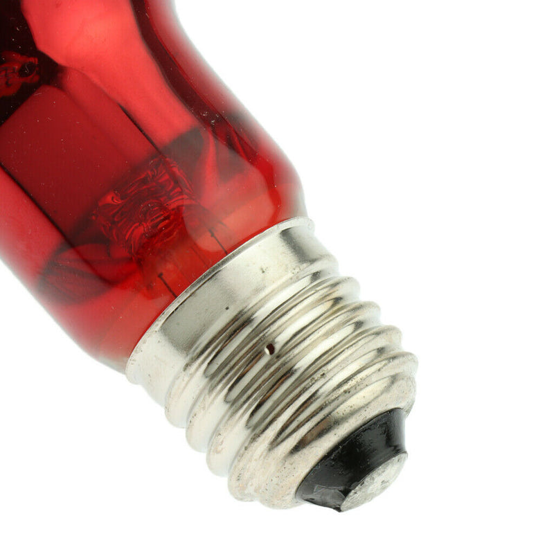 Glass Pet Heating Infrared Lamp Winter Heat Emitter Lamp Bulb E27 Red 75W