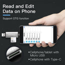 Micro USB OTG to USB2.0 Adapter Multi-Function Memory Card Reader for Mobile