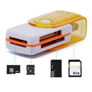 Useful 4 in 1 USB Memory Card Reader For MS MS-PRO TF Micro SD High Speed  Z