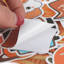 50X Orange Stickers Skateboard Laptop Luggage Guitar Bike Car Bomb Decals OZ