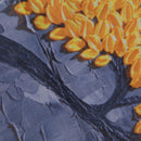 Fashion Cotton and linen Square Pillow cases Gray + yellow flowers B6Q9