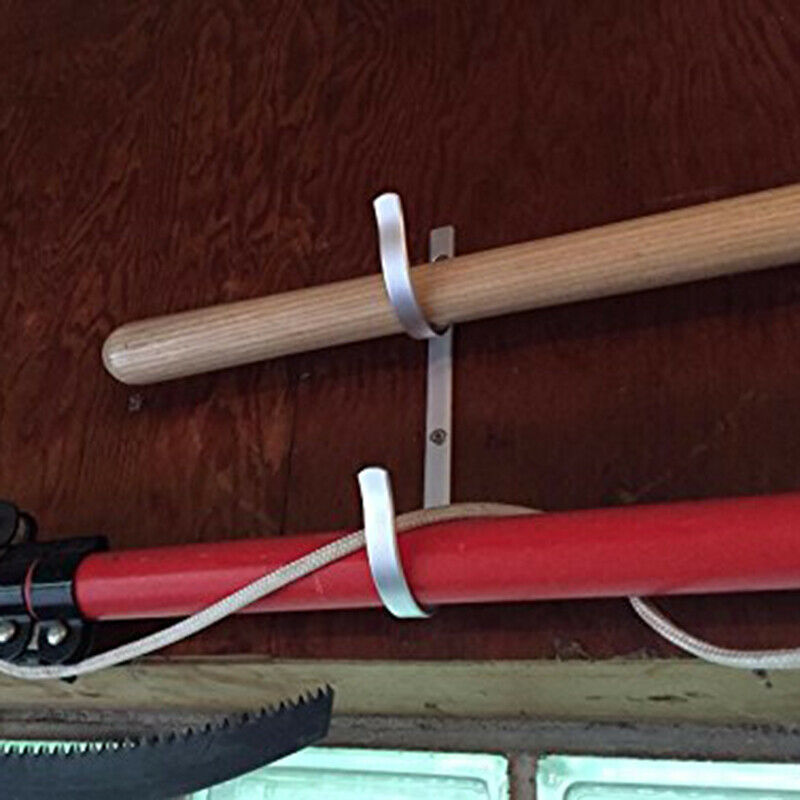 Pool Pole Hanger Premium 2Pcs Aluminium Holder Set, Perfect Hooks for Teles