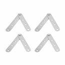 4x Brushed 360 Degree Rotatable Door Pivot Hinge One-Word Hinge Stainless Steel