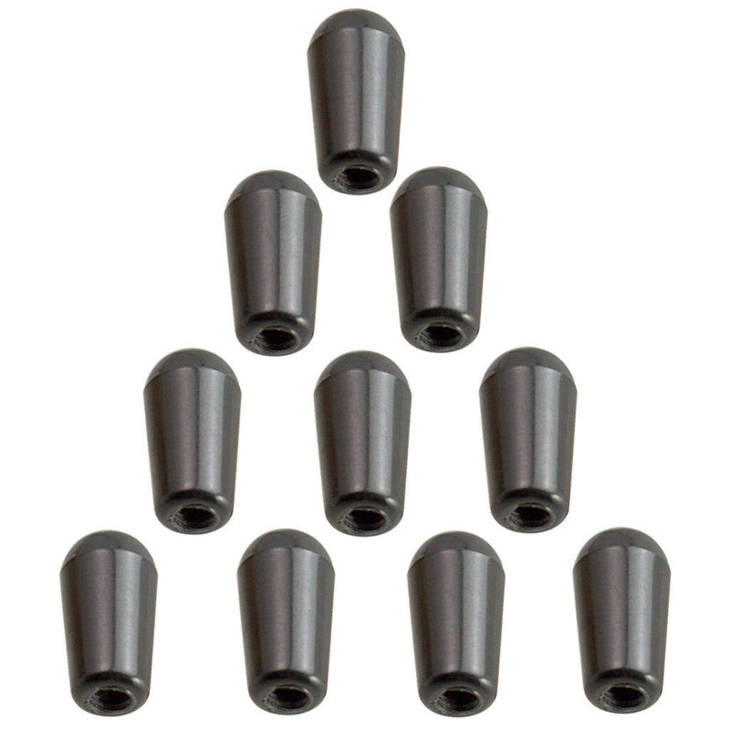10x Black Electric Guitar 3 Way Pickup Selector Toggle Switch Tip Knob 3.5mm