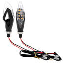 2Pcs Motorcycle Turn Signal Light Off-Road Motorcycle 5Led Double Light Two