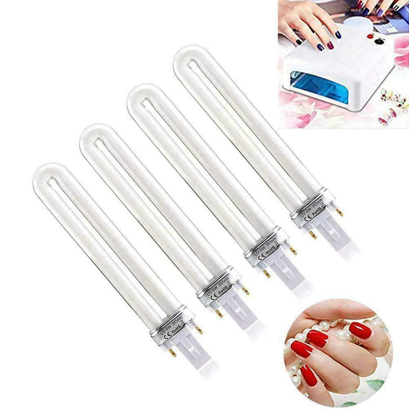 9W Uv White Lamp Tube Light Bulbs CCO Gel Nail Art Replacement Curing Bulb U6T6