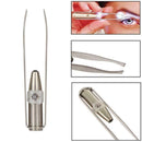 Stainless Steel Eyebrow Light Tweezer Hair Removal Makeup Eyelash Tweezers B8J4