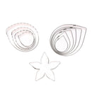 Stainless Steel Fondant Rose Flower Petal Sepal Leaf Cake Mold Cookie Tool