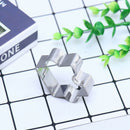 4pcs/set Cookie Puzzle Shape Stainless Steel Biscuit Mold Dessert Make ToolB Hn