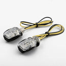 LED Black Micro Mini Tiny Motorcycle Small Indicators Turn Signals MotorBike